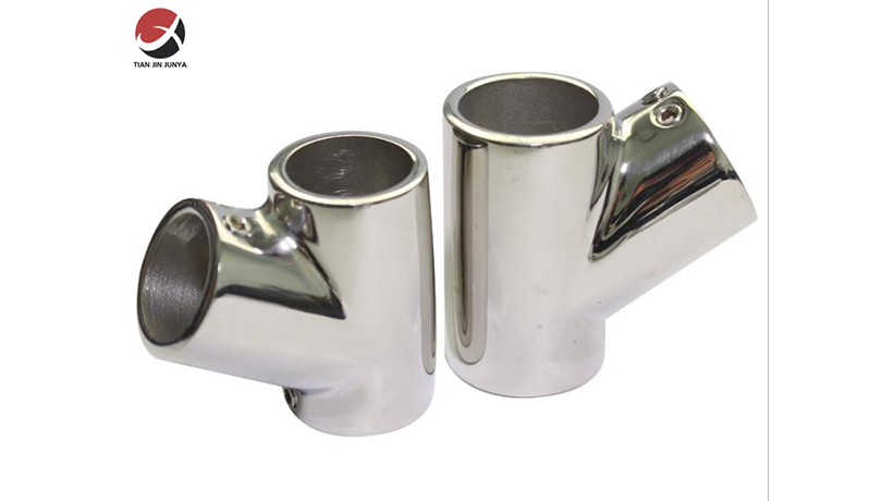 不鏽鋼(gang)60度三通(tōng)船用五(wu)金配件(jiàn)